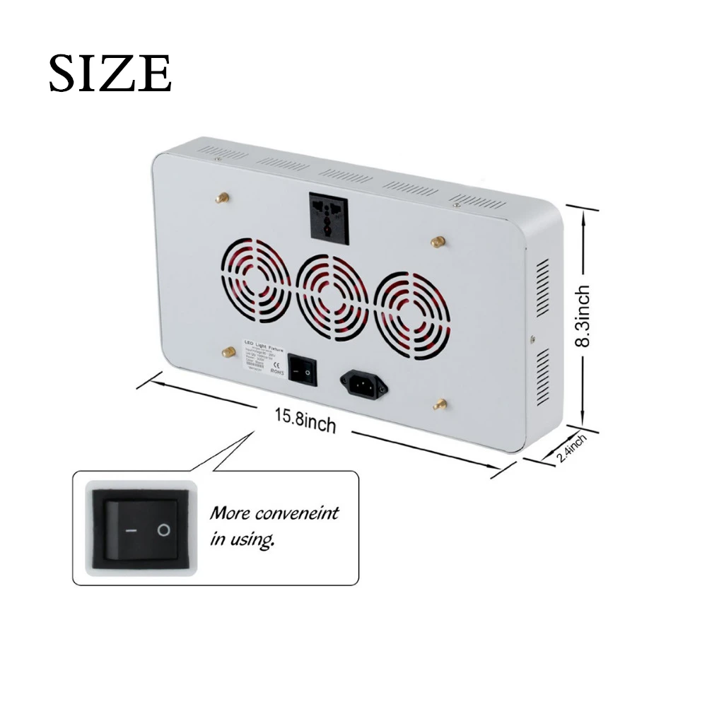 LAITEPAKE 2 шт. 1800 Вт COB LED Grow Light Kit Полный спектр 410 730nm для комнатных растений
