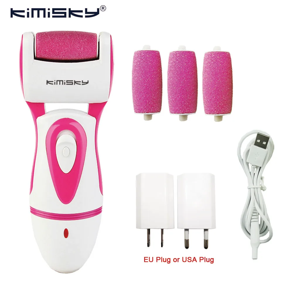 Cuidados com os Pés Removedor de Calos do pé para o Calcanhar do pé da Pele Ferramentas Pedicure Ferramenta Elétrica Pedicura Kimisky Veludo Liso Máquina Arquivo 7 Instrumento cuidados c pés