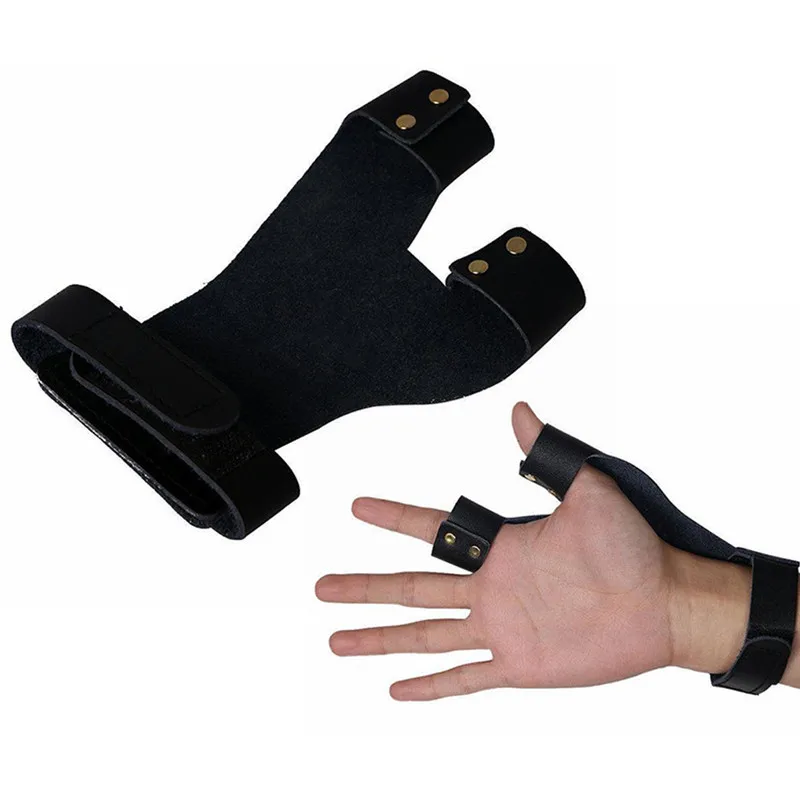 Longbow bow-hand 2 Finger glove New/ Hunting Gloves Archery Bow Hunting Gloves