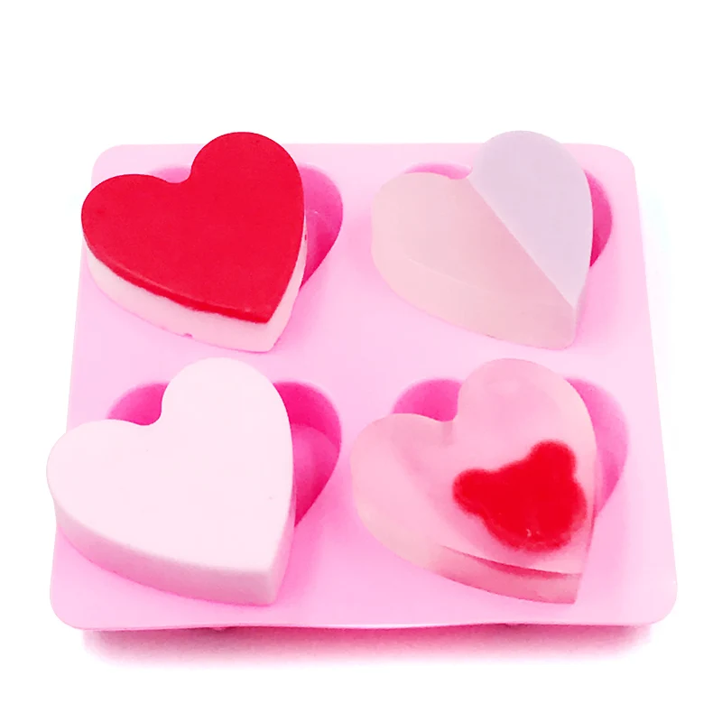 

DIY soap silicone mold heart love Homemade Soap about 45 grams molds