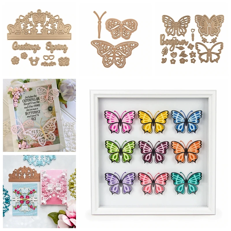 

Greeting Spring Pop-up Butterfly Metal Cutting Dies Stencils For DIY Scrapbooking Decoration Embossing Paper Card Craft Die Cut
