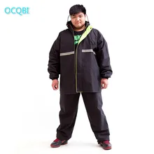 Chubasquero de talla grande para hombre, chaqueta impermeable, traje para montar, Poncho de lluvia para adulto, capa única de doble capa