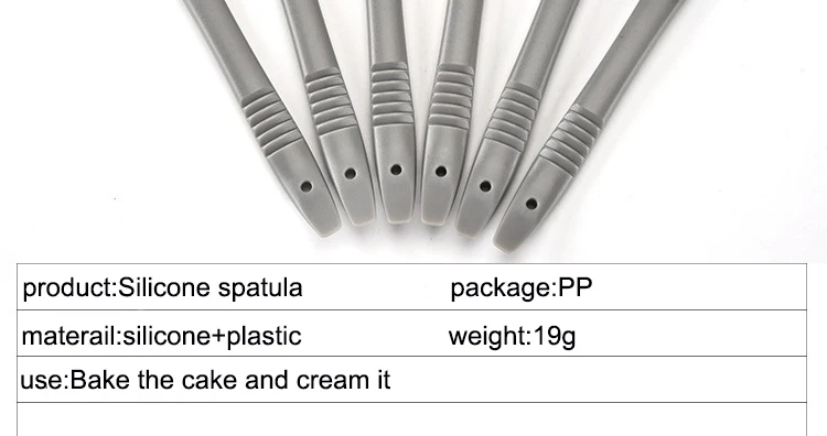 BEEMSK 1 шт цветной инструмент для выпечки Маленький силиконовый скребок высокотемпературный нож для торта лопатка для коровьего масла разные цвета