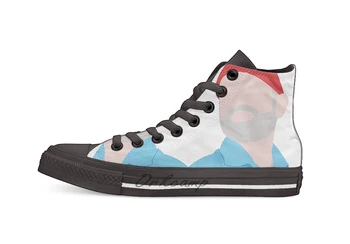

Life Aquatic with Steve Zissou Bill Murray Illustration Casual High Top Canvas shoes sneakers For Drop shipping