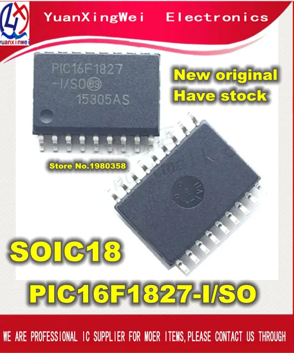 Бесплатная доставка 5 шт. 10 PIC16F1827-I/SO SOP18 PIC16F1827 | Электроника