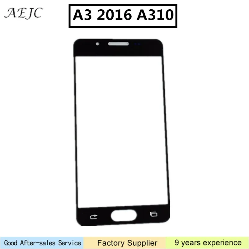 Сенсорный экран Объектив для Samsung Galaxy A3 2016 A310 A310F A310H A310M передняя внешняя