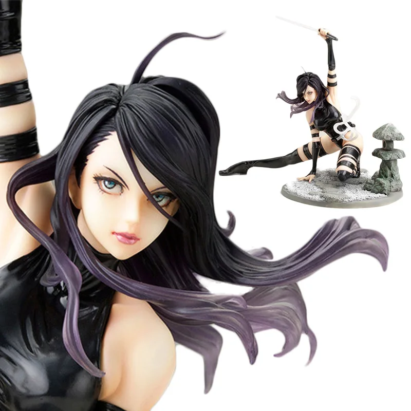 

17cm Marvel Bishoujo Statue Psylocke X-Force Ninja Outfit MK154 Figure Toy Brinquedos Figurals Collection Model Gift NN5