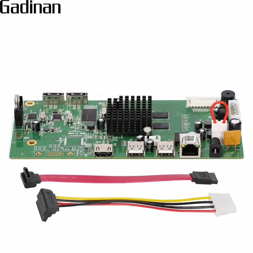 

GADINAN 8CH HI3798M CCTV H.265 NVR Board 4K/5MP/4MP Security NVR Module 4CH 5MP/8CH 4MP XMEYE P2P Motion Detection