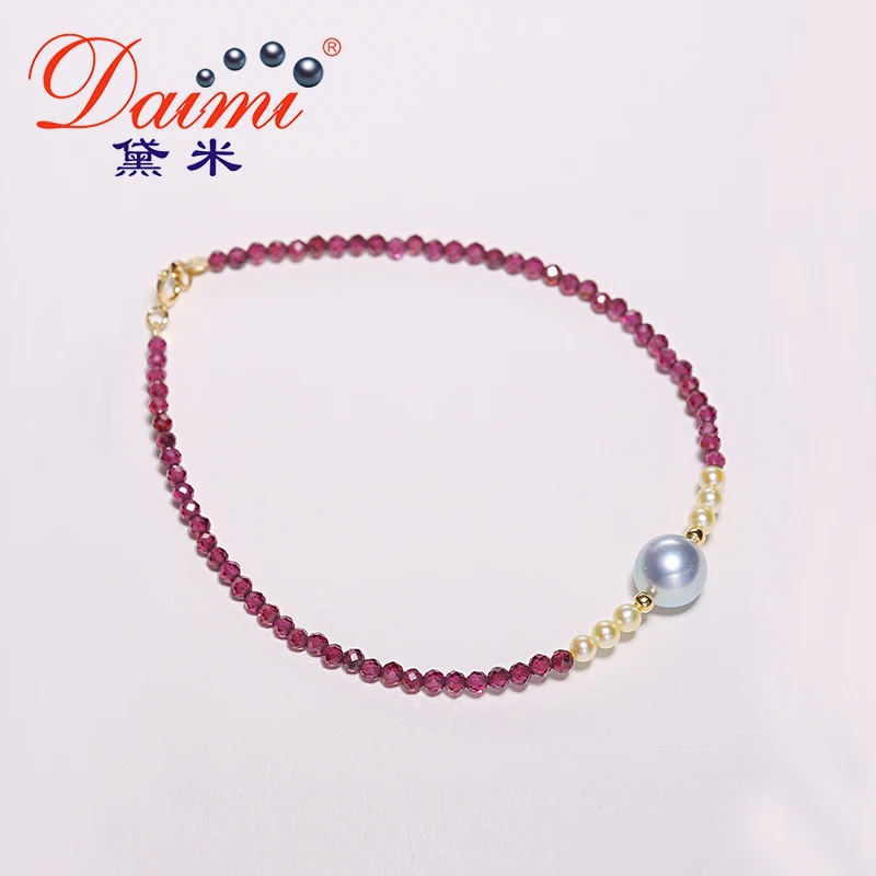

DAIMI 2.5-3mm/6-7mm Akoya Pearl Bracelet 18K Gold Bracelet Gift For Woman