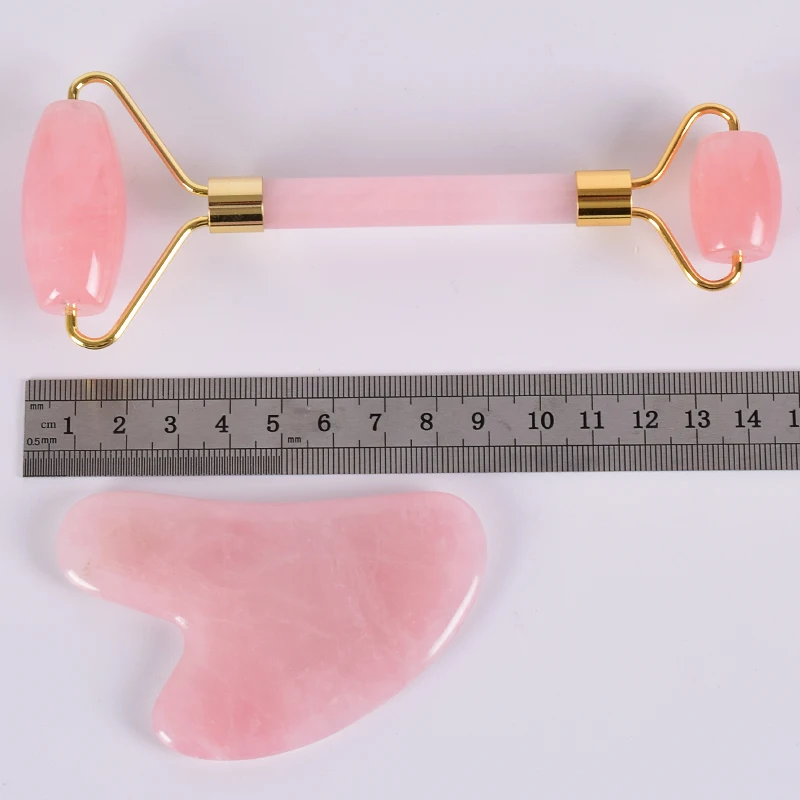 Jade Roller Gua Sha Tool Set Acupuncture Scraping Natural Rose Quartz Face Massage Slimming Anti Wrinkle Cellulite Neck Gift Box Jade Roller Gua Sha Tool Set Acupuncture Scraping Natural Rose Quartz Face Massage Slimming Anti Wrinkle Cellulite Neck Gift Box