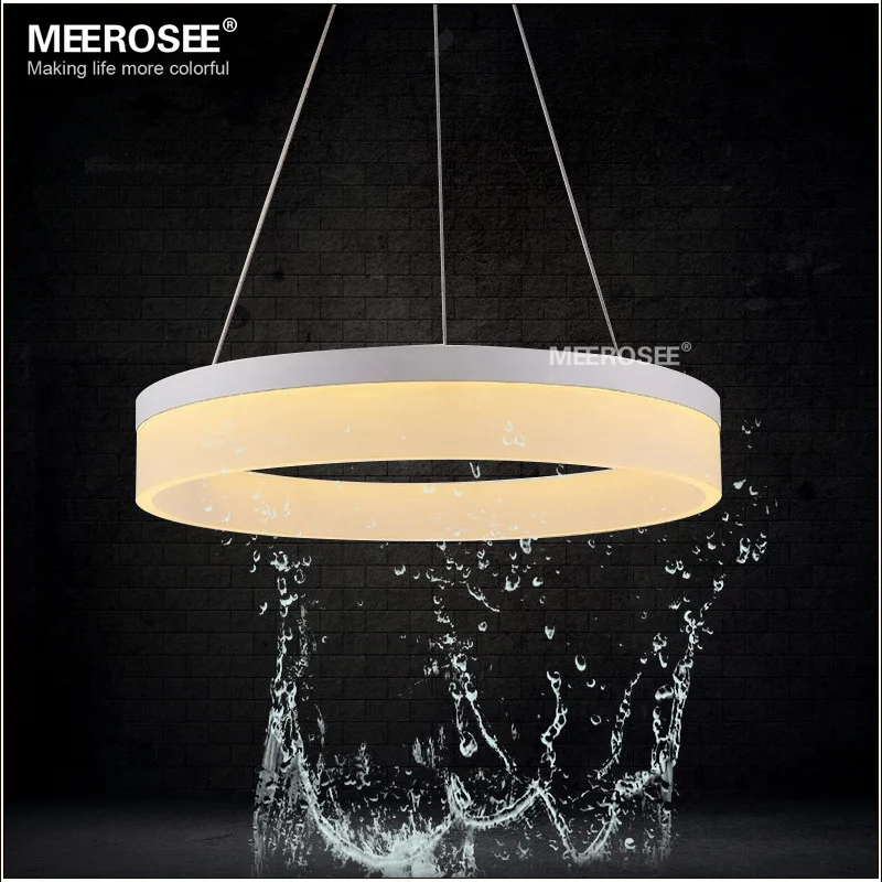 

LED Pendant Ring Lights White Acrylic LED Suspension Hanging Lamp Dining Room Asile Corridor Light Fixture 100% Guaranteed