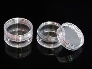 

100pcs/lot 10ml clear Plastic jar ,10g cream jar, eyeshadow case cosmetic container