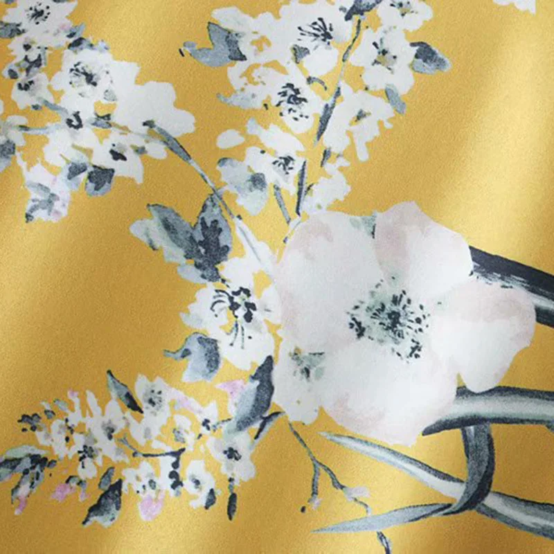 Vintage Chic Floral Print Bow Tie Sashes Kimono Women 2019 Fashion V Neck Long Sleeve Ladies Blouses Shirts Casual Blusas Mujer
