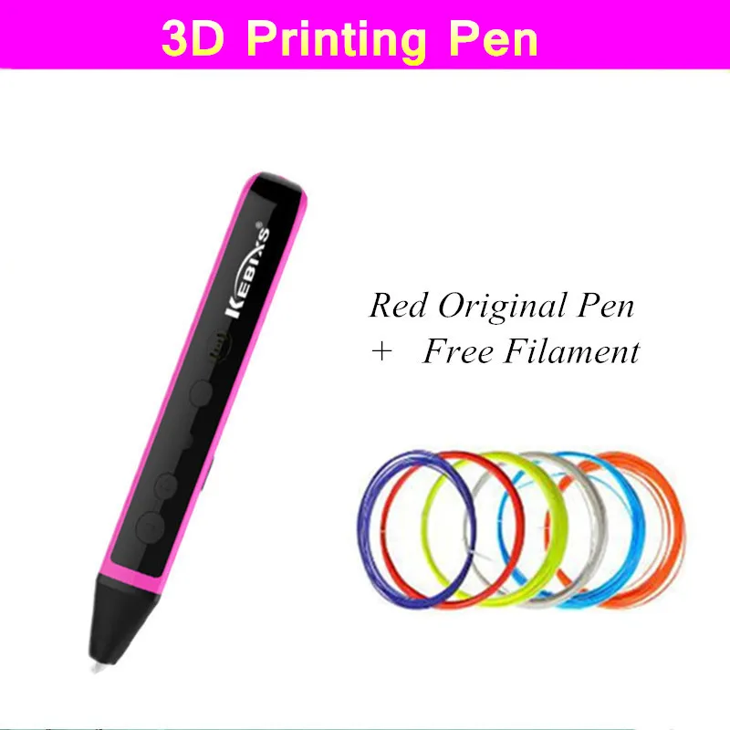 

3D Printing Pen Smart 3 D Printer Pen Drawing Pens With 1.75mm PLA 50/100/200M Filaments Creative Gift For Kid Design Painting
