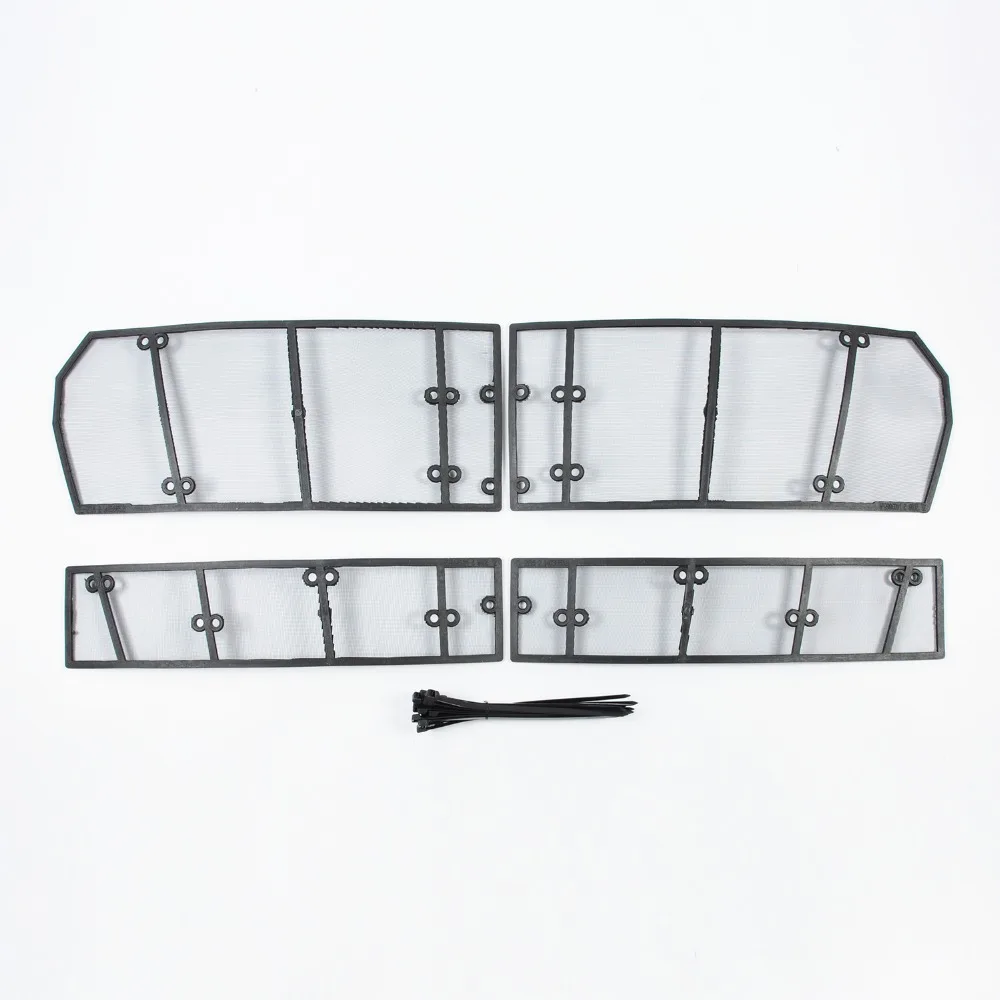 

Wtfs Stainless Steel ABS Insect Grille Mesh Grill Inserts Insect Net Insect-Proof Net for Ford Everest 2017 [QP1148]