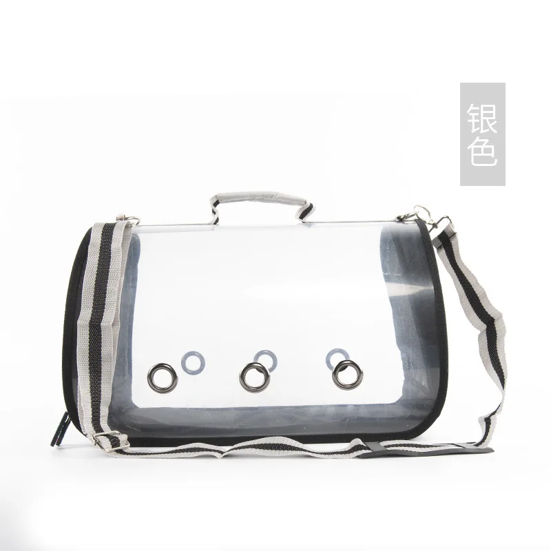 Изделия для домашних кошек дышащая Двойная внешняя портативная космическая Капсульная сумка - Цвет: S Size Silver