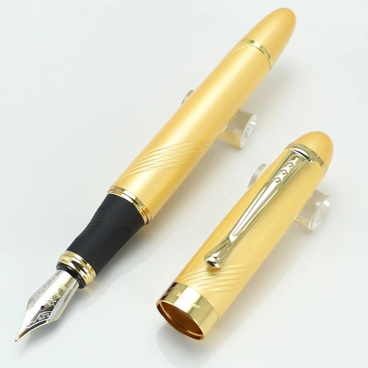 JINHAO X450 авторучка Iraurita Золотой ручки с зажимом caneta Бизнес ручка для письма 18 КГП чернильная ручка NIB канцелярские принадлежности