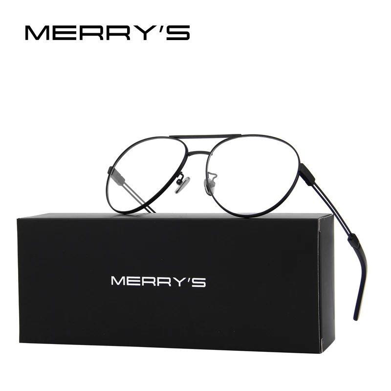Merry's дизайн для мужчин/женщин модные очки Пилот оптическая оправа S'2080