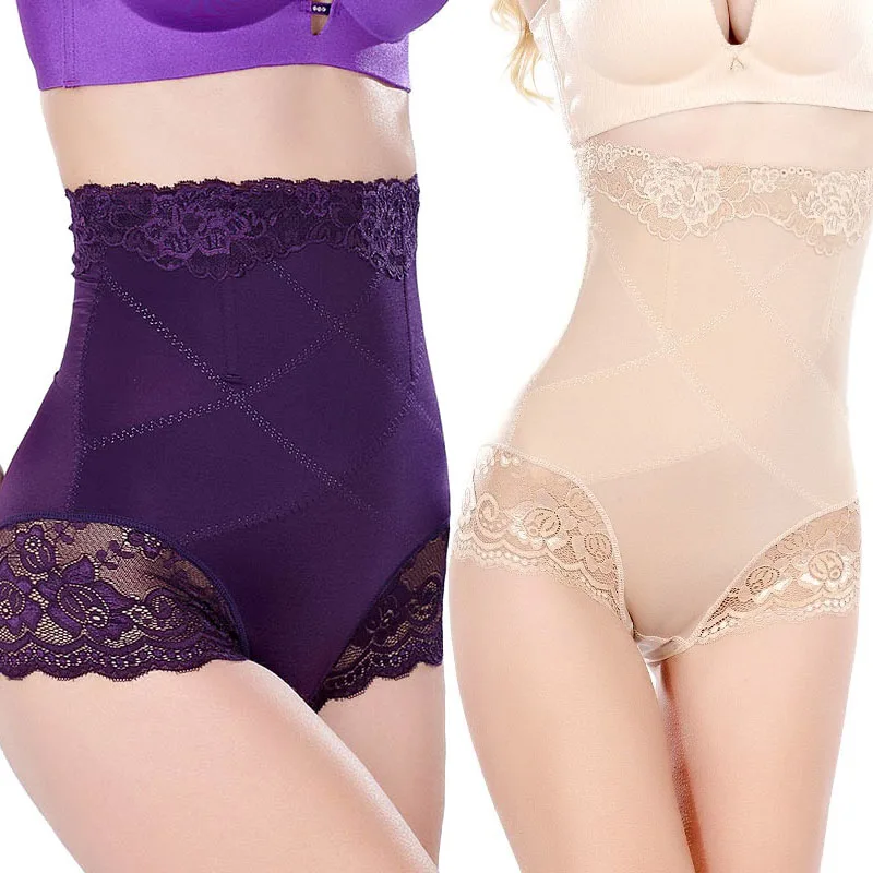 

High Quality Lace High Waist Abdomen Control Sexy Slimming Underwear Panties Women Body Shapers