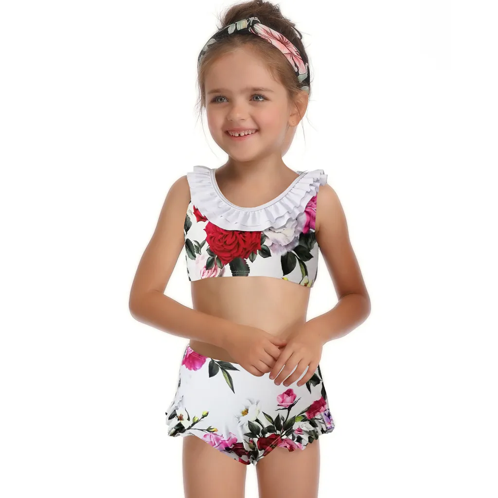 swimsuit 2019 Mother And Daughter Print Two Piece Swimsuit Matching  Swimsuit Clothing
