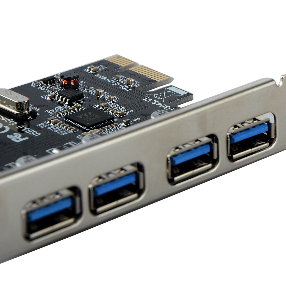 4 Port PCI-E to USB 3.0 HUB PCI Express Expansion Card Adapter 5 Gbps Speed For Desktop Computer Components 4 Port PCI-E to USB 3.0 HUB PCI Express Expansion Card Adapter 5 Gbps Speed For Desktop Computer Components