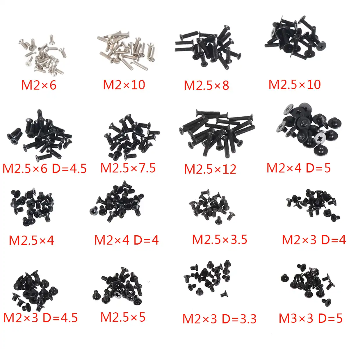 320 pçs/pçs/set parafusos do portátil conjunto kit 16 tamanhos computador  notebook diy reparação parafuso conjunto fixador para ibm dell lenovo  samsung|Parafusos| - AliExpress