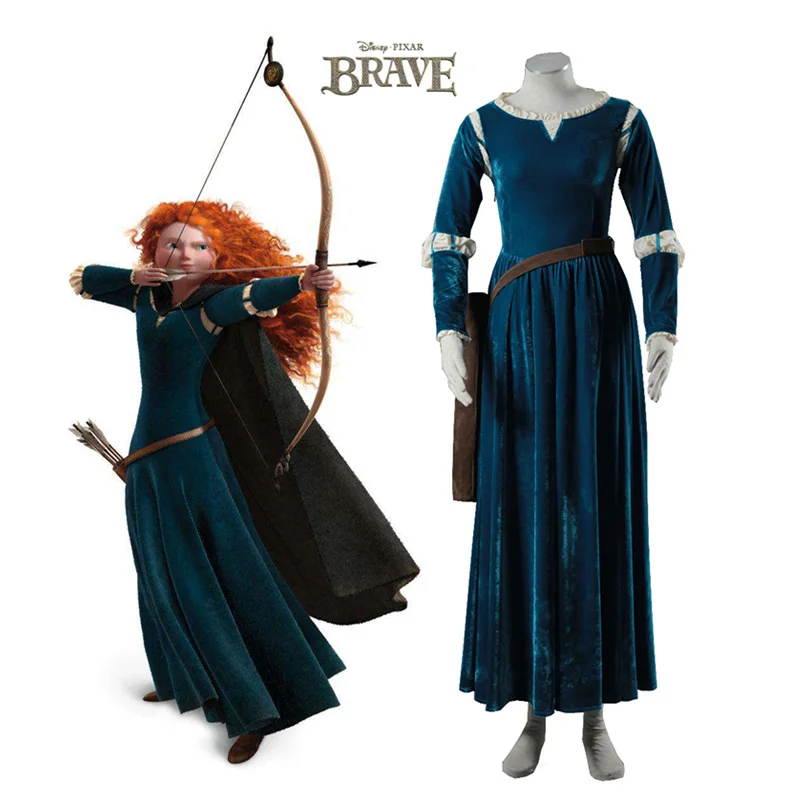 

Brave Merida cosplay costume Halloween costumes for women cosplay Princess Merida dress with quiver Merida suit