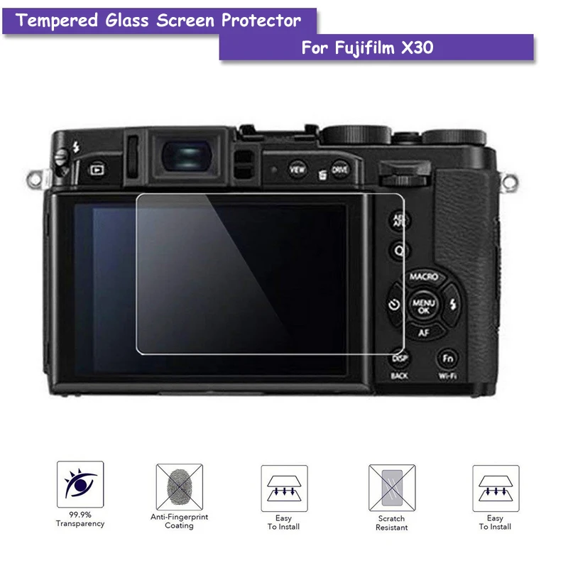 9h Tempered Glass Lcd Screen Protector Shield Film For Fujifilm Fuji