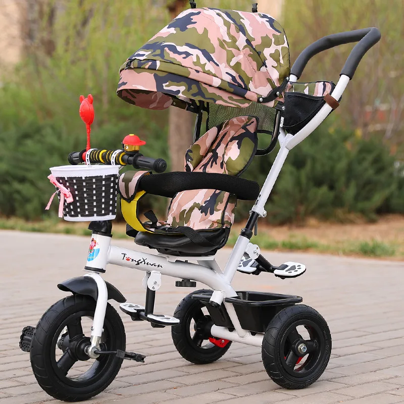 Murah 2 In 1 Bayi Roda Tiga Stroller Tiga Roda Stroller Baby Kereta Dorong Balita Anak Sepeda Roda Tiga Sepeda Jogging Kereta Dorong Kereta