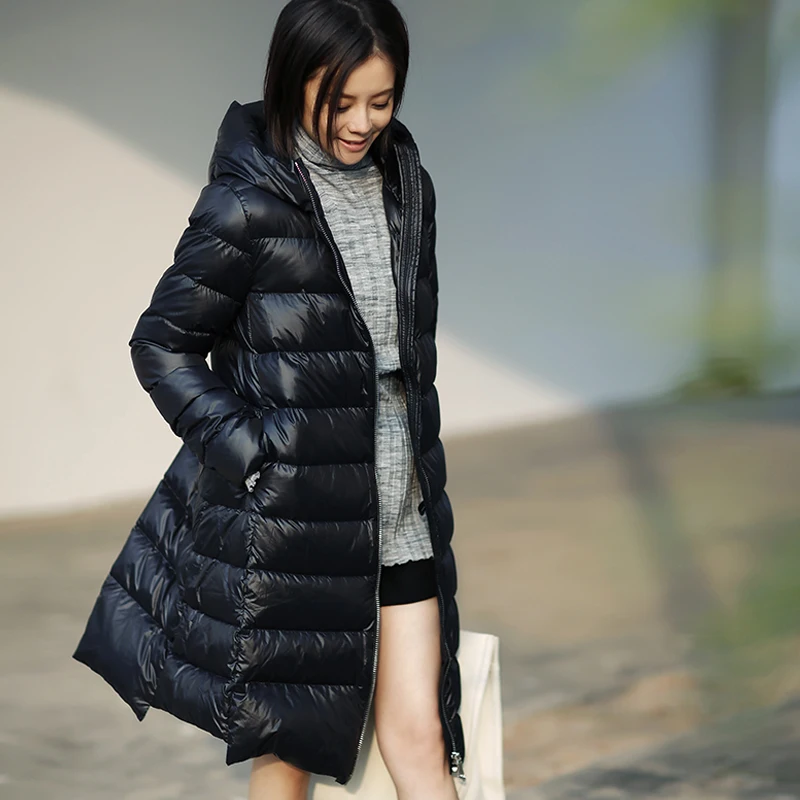Beige Corps Taille Littéraire Chaud black Minceur Mince Veste Long Y1302 Down 4tza6qnaO