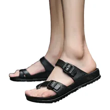 Лето новая пара Классные шлепанцы мягкие тапочки студентов тенденция пляжные обувь, Тапочки Для мужчин Тапочки