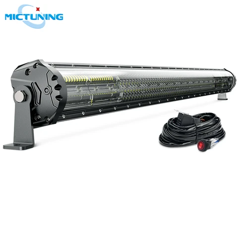 carro em Linha Barra de Luz para Suv Mictuning Atualizado m2 Quad Row 42 Reta Levou Atv Off Road Led Trabalho Lâmpada W e cablagem Acessórios