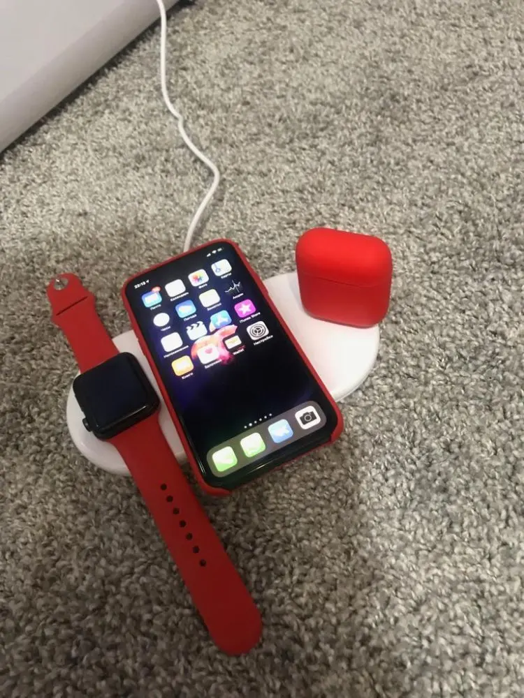 

Wireless Charger For iPhone XS XR XS Max X 8 Plus 10W 3 in 1 Qi Wireless Charger For Samsung Galaxy S10 S9 S8 Note 9 8