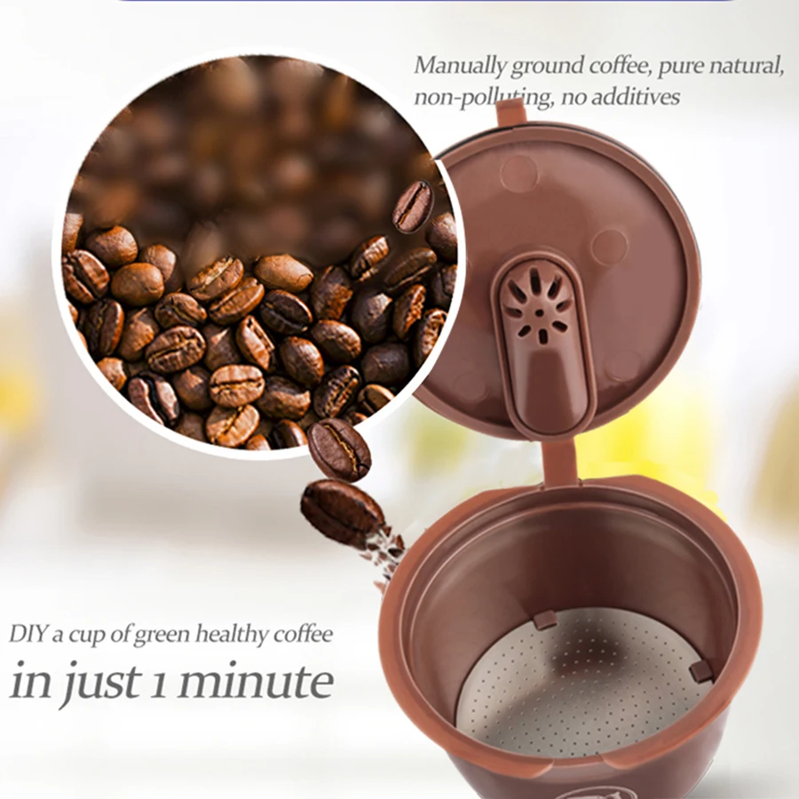 

2pcs Refillable 4th / /Crema // Dolce Gusto Coffee Capsule Nescafe Dolce Gusto Reusable Coffee Basket Espresso Coffee Filter