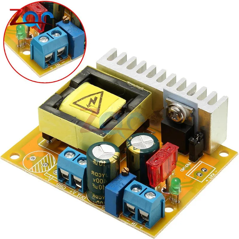 DC-DC 8~ 32V до 45~ 390V повышающий преобразователь высокого напряжения ZVS Повышающий Модуль усилителя