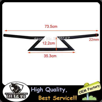 

Black/Chrome Motorcycle Drag Handlebars 7/8" 22MM Z Bars For Honda Yamaha Suzuki Kawasaki Custom Chopper Cruisers Street Bike
