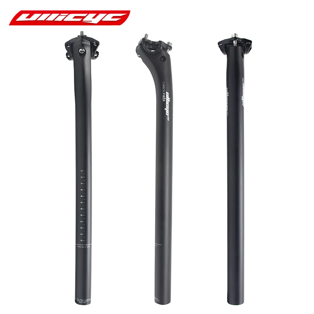

Ullicyc Mountain bike 3K full carbon fibre bicycle seatposts Road MTB parts 27.2/30.8/31.6*350/400 20mm offset Free ship HP640