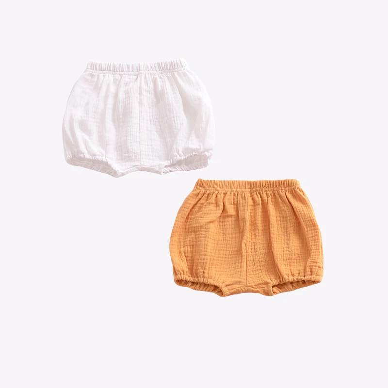 Cieik 2pcslot Cotton Shorts Bloomers Baby Girl Diaper Cover Boys Toddler Shorts Trousers Newborn Summer Infant PP Soft Short  (27)