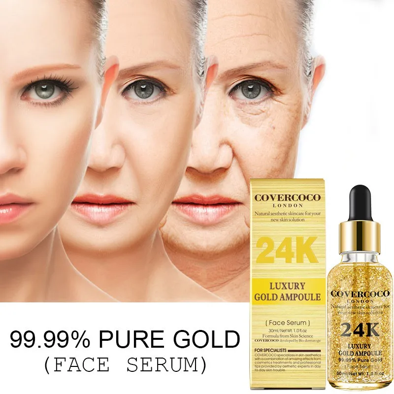 

24 K Gold Face Serum Firming Moisturizing Anti-Wrinkle Anti-Aging Skin Care Moisturizer Face Accessories