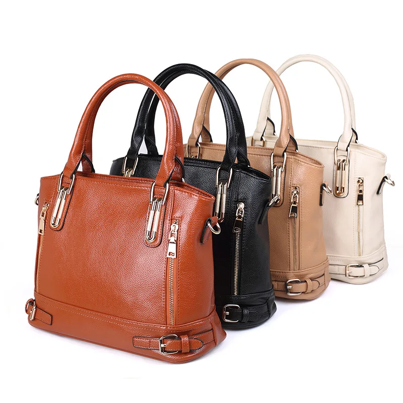 

Women's fashion Messenger Bag Retro 2018 New Bag for Women PU Leather Big Shoulder Bags Lady Handbag White black pink brown