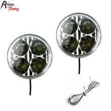 

Rhino Tuning 70mm High Power COB LED Daytime Running Light Super Bright LED Universal Design Day Driving Lamp 16137