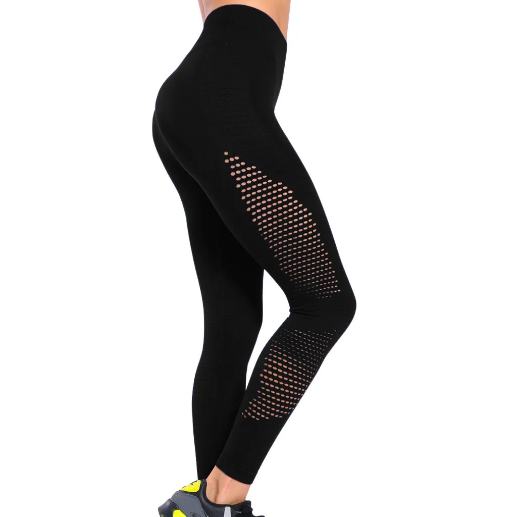 

Women Seamless Solid Yoga Pants Sports Tight Pants Hips High Waist Thread Pant Push Up Hip Super Stretchy Sports Running GYM