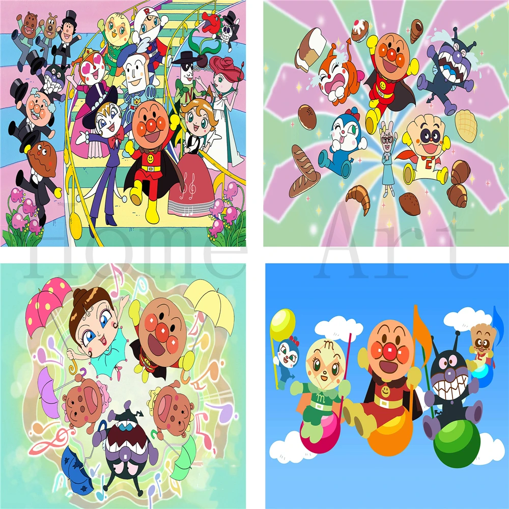 Anpanman Poster Clear Image Wall Stickers Home Decoration High Quality