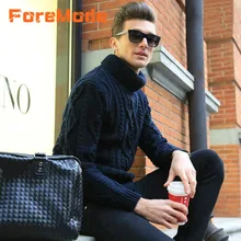 ForeMode Mode Neue Winter Pullover Mann Retro Männlichen Verdrehen Rollkragen Hülsenkopf männer Pullover Weihnachten Pullover Verdickung