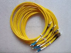 Бесплатная доставка 5 шт./лот 3.0 мм 3 м 9/125 SM Simplex LC/ПК к st/pc LC- ST Волокно-оптический патч-корд соединительный кабель