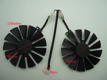 Бесплатная доставка T129215SM 95 мм кулер вентилятор для ASUS STRIX RX 470 570 580 GTX 1050Ti 1070Ti 1080Ti игровой видеокарты вентилятор охлаждения