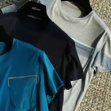 Новая весенняя/Летняя Высококачественная Мужская хлопковая футболка с круглым вырезом. Повседневные мужские футболки