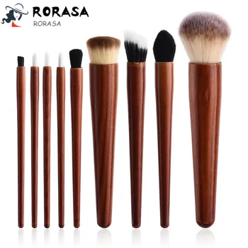 

9pcs Professional Makeup Brushes Set High Quality Wood Handle Make Up Brushes Foundation Powder Lip Concealer Makeup Tool Kit
