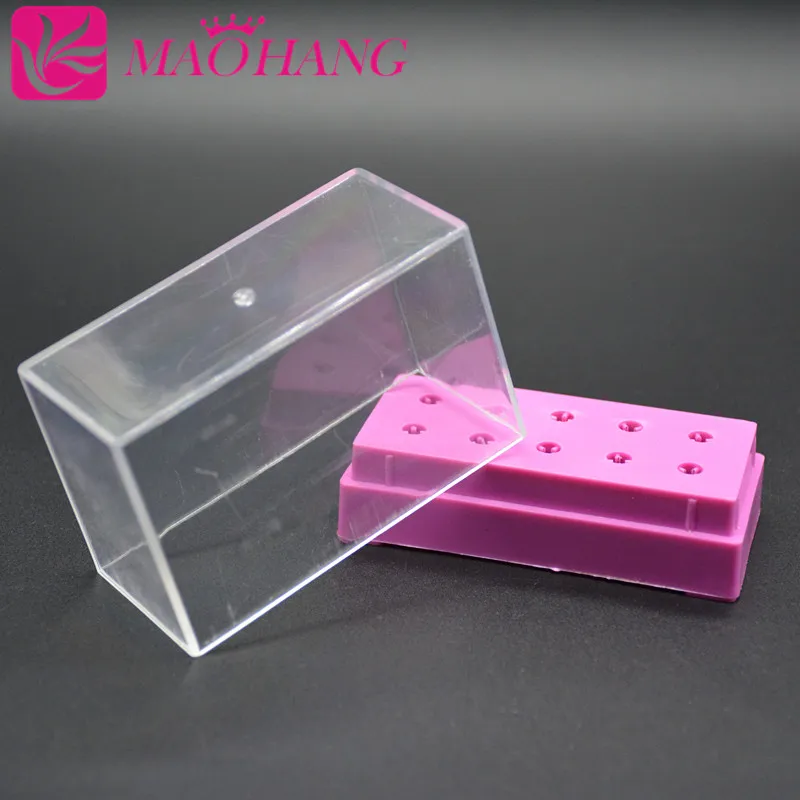 

MAOHANG 1PC Pro 10 Holes(2.35mm) Ceramic Nail Drill Bits Holder for Electric Burrs Exhibition Displayer Manicure Nail Art Tools
