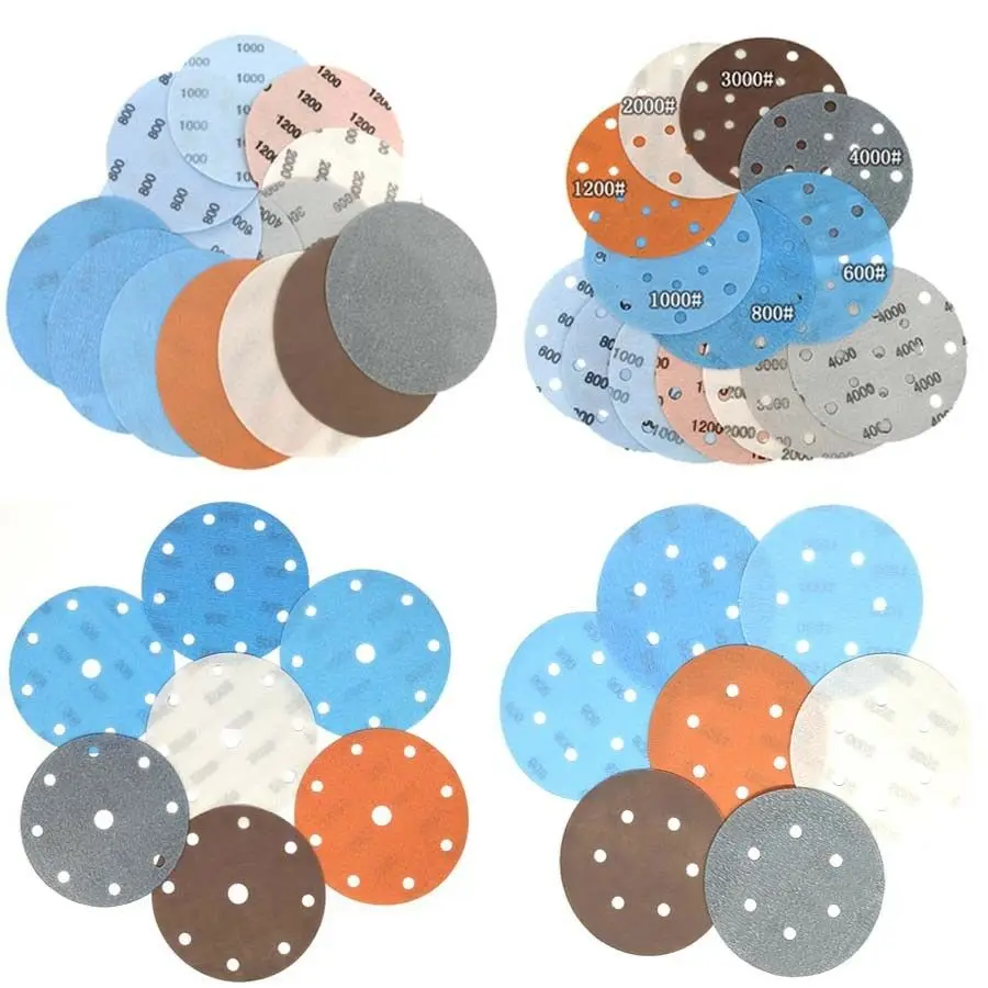 6 Inch FV Superfine Film Sanding Disc Soft Waterproof Sandpaper 600 to 5000 Grits For Wet/Dry Automotive Paint | Инструменты